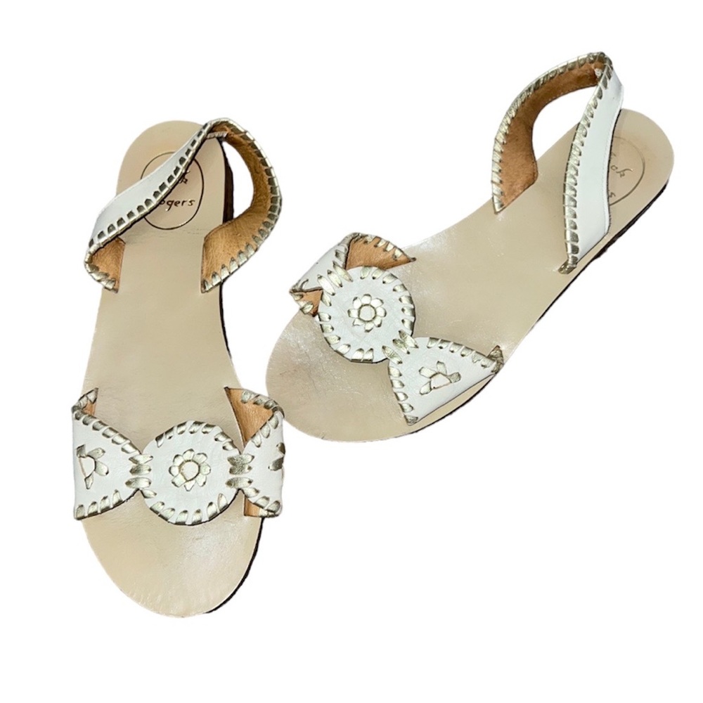 Jack Rogers Liliana Leather Slingback Sandals